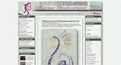 Desktop Screenshot of kloeppelwerkstatt.de
